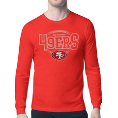 San Francisco 49ers Starter Team Track Graphic Long Sleeve T-Shirt Scarlet | NFL