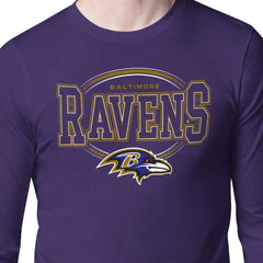 Baltimore Ravens Starter Team Track Graphic Long Sleeve T-Shirt Purple | NFL