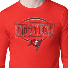 Tampa Bay Buccaneers Starter Team Track Graphic Long Sleeve T-Shirt Red | NFL