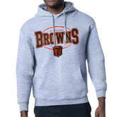 Cleveland Browns Starter Team Track Graphic Pullover Hoodie Heather Gray | NFL