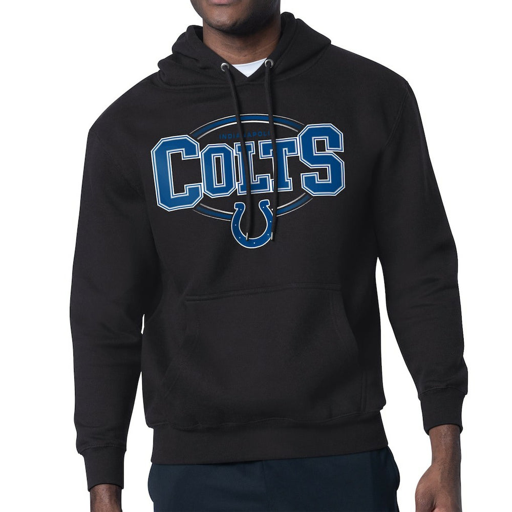 Indianapolis Colts Starter Team Track Graphic Pullover Hoodie Black | NFL