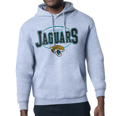 Jacksonville Jaguars Starter Team Track Graphic Pullover Hoodie Heather Gray | NFL