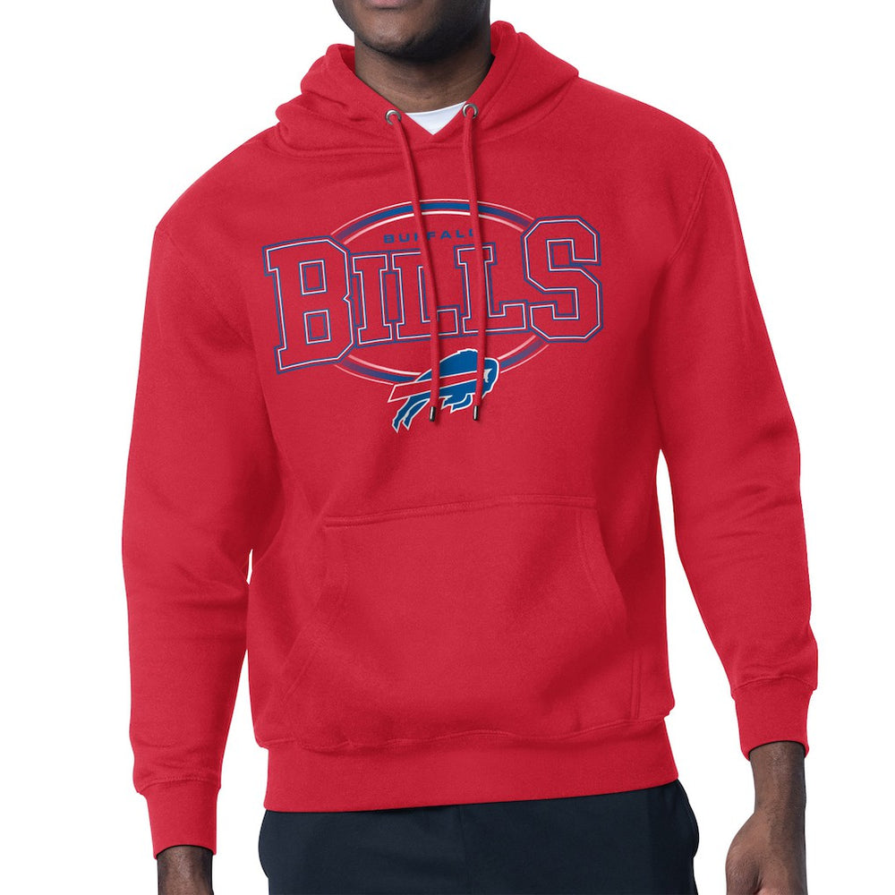 Buffalo Bills Starter Team Track Graphic Pullover Hoodie Red | NFL