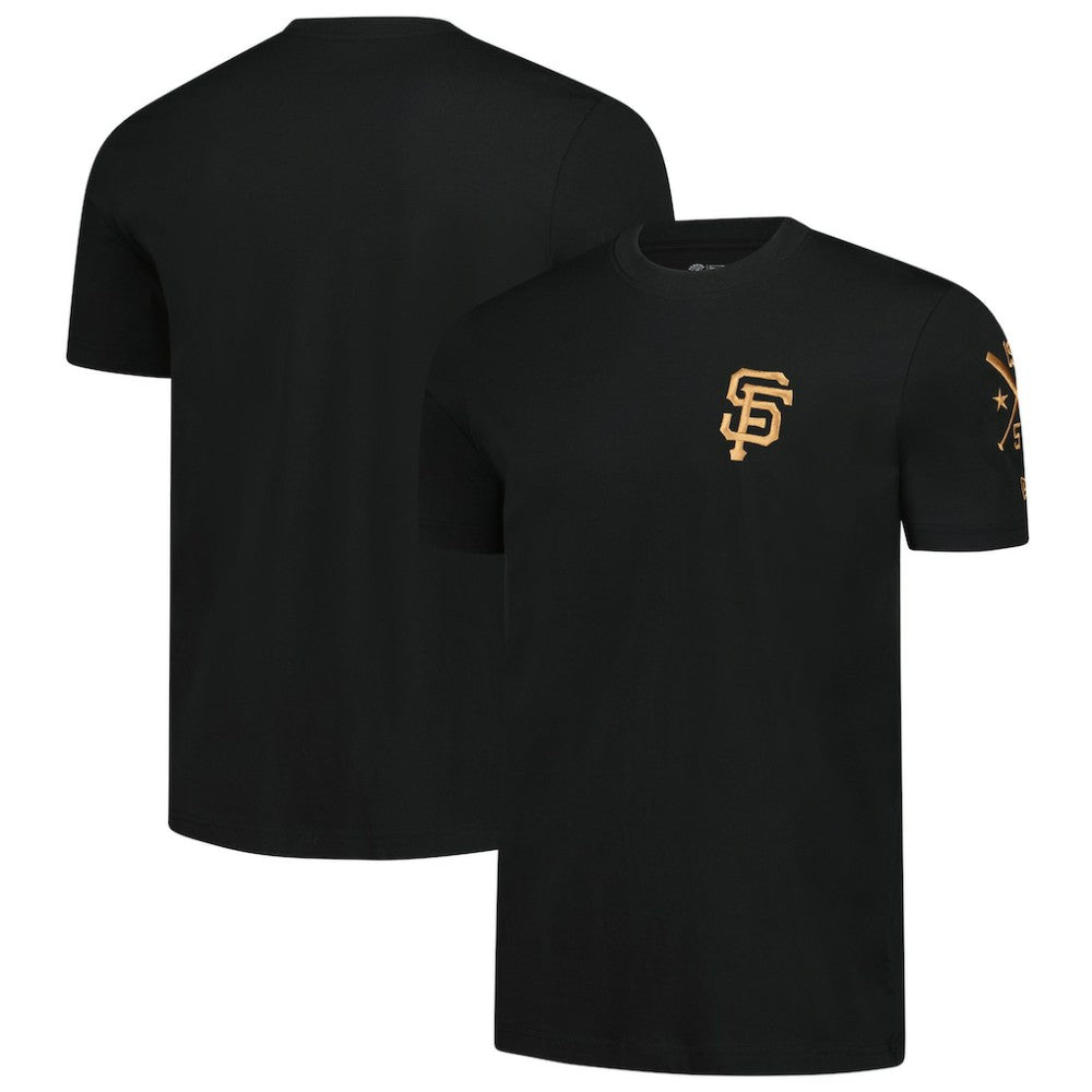 San Francisco Giants New Era Bronze Logo with Cross Bats Established T-Shirt - MLB