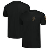 Boston Red Sox New Era Bronze Logo with Cross Bats Established T-Shirt - MLB