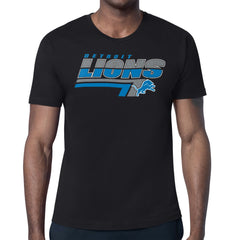 Detroit Lions Starter Logo Push Graphic T-Shirt Black | NFL
