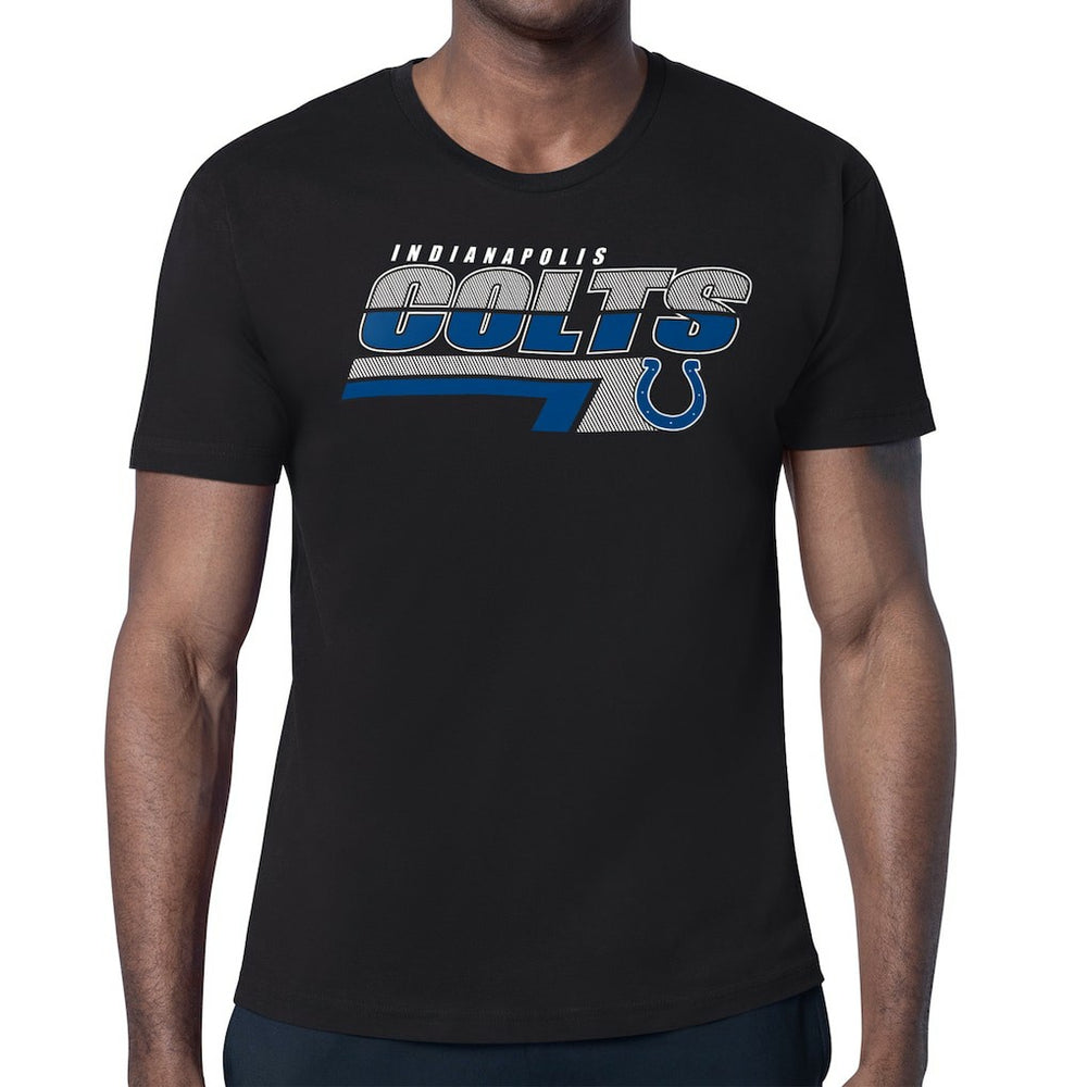 Indianapolis Colts Starter Logo Push Graphic T-Shirt Black | NFL