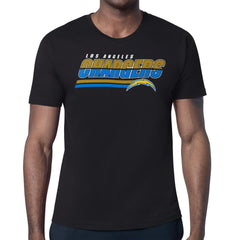 Los Angeles Chargers Starter Logo Push Graphic T-Shirt Black | NFL