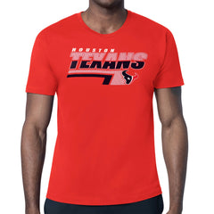 Houston Texans Starter Logo Push Graphic T-Shirt Red | NFL
