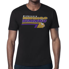 Minnesota Vikings Starter Logo Push Graphic T-Shirt Black | NFL