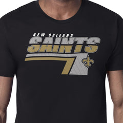 New Orleans Saints Starter Logo Push Graphic T-Shirt Black | NFL