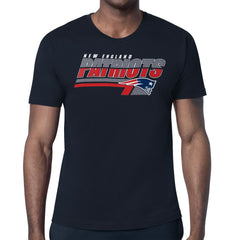 New England Patriots Starter Logo Push Graphic T-Shirt Navy | NFL