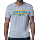 Jacksonville Jaguars Starter Logo Push Graphic T-Shirt Heather Gray | NFL