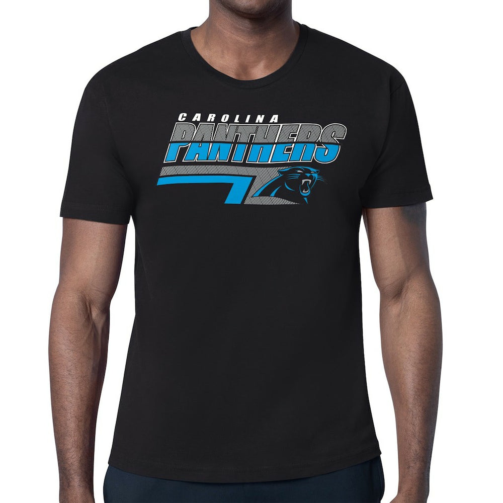 Carolina Panthers Starter Logo Push Graphic T-Shirt Black | NFL