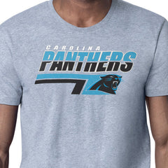 Carolina Panthers Starter Logo Push Graphic T-Shirt Heather Gray | NFL