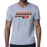 Cleveland Browns Starter Logo Push Graphic T-Shirt Heather Gray | NFL