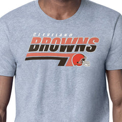 Cleveland Browns Starter Logo Push Graphic T-Shirt Heather Gray | NFL