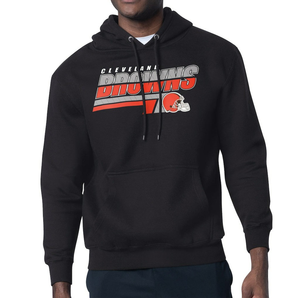 Cleveland Browns Starter Logo Push Graphic Hoodie Black | NFL