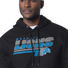 Detroit Lions Starter Logo Push Graphic Hoodie Black | NFL