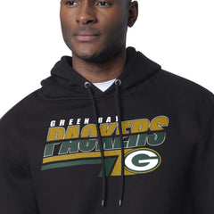Green Bay Packers Starter Logo Push Graphic Hoodie Black | NFL