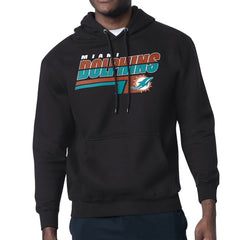 Miami Dolphins Starter Logo Push Graphic Hoodie Black | NFL