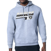 Las Vegas Raiders Starter Logo Push Graphic Hoodie Heather Gray | NFL
