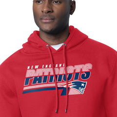 New England Patriots Starter Logo Push Graphic Hoodie Red | NFL