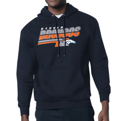Denver Broncos Starter Logo Push Graphic Hoodie Navy | NFL