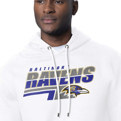 Baltimore Ravens Starter Logo Push Graphic Hoodie White | NFL