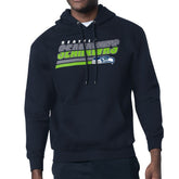 Seattle Seahawks Starter Logo Push Graphic Hoodie College Navy | NFL