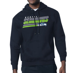 Seattle Seahawks Starter Logo Push Graphic Hoodie College Navy | NFL