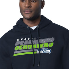 Seattle Seahawks Starter Logo Push Graphic Hoodie College Navy | NFL