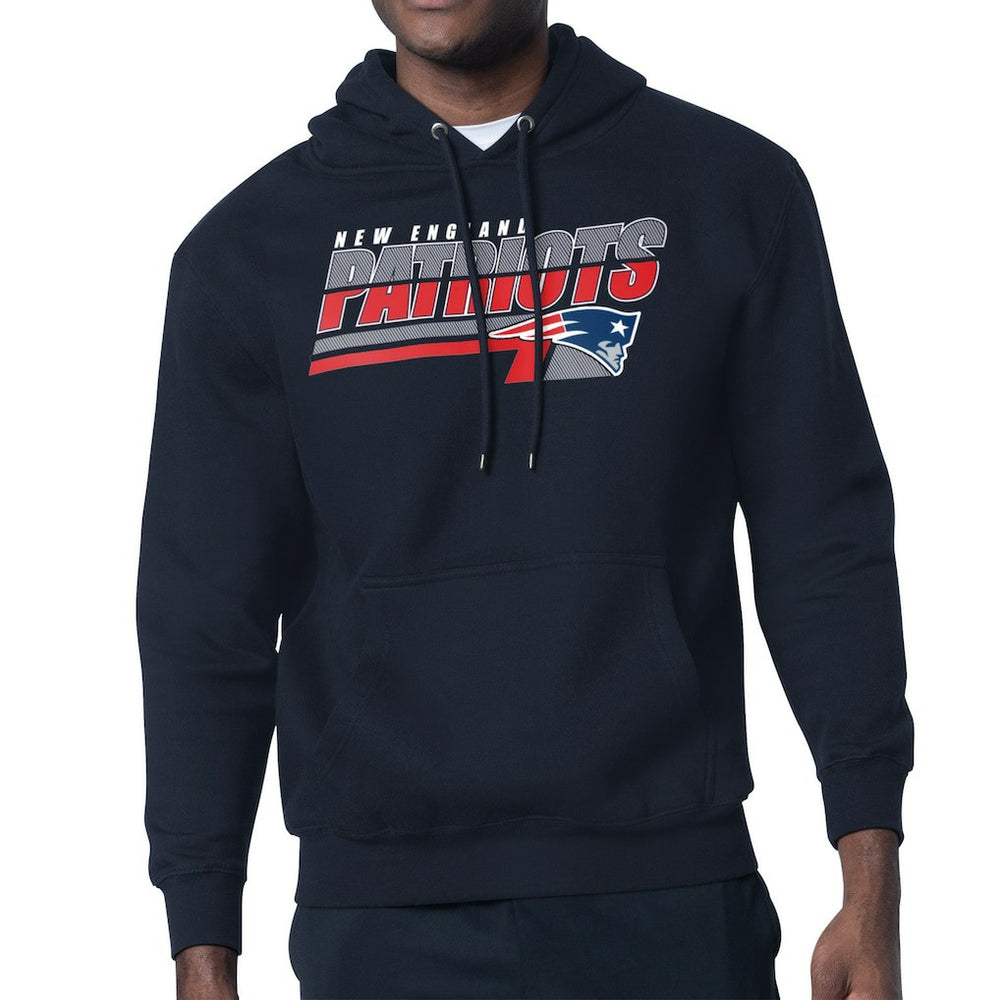 New England Patriots Starter Logo Push Graphic Hoodie Navy | NFL