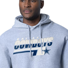 Dallas Cowboys Starter Logo Push Graphic Hoodie Gray | NFL