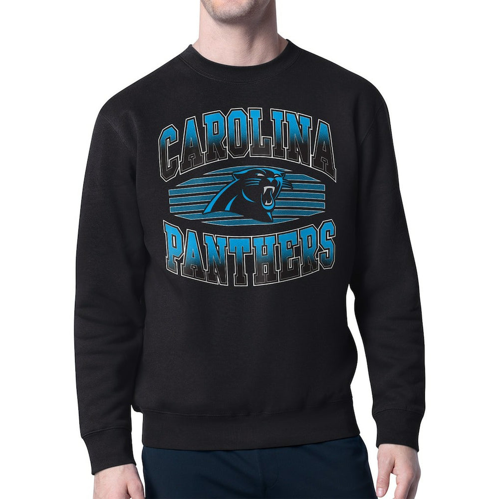 Carolina Panthers Starter Team Grit Graphic Fleece Pullover Sweatshirt Black | NFL