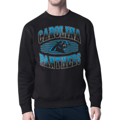 Carolina Panthers Starter Team Grit Graphic Fleece Pullover Sweatshirt Black | NFL