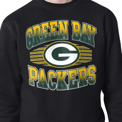 Green Bay Packers Starter Team Grit Graphic Fleece Pullover Sweatshirt Black | NFL