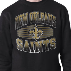 New Orleans Saints Starter Team Grit Graphic Fleece Pullover Sweatshirt Black | NFL