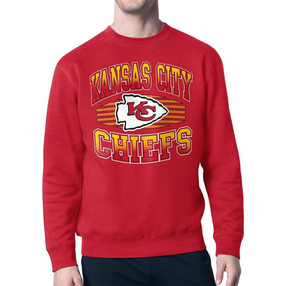 Kansas City Chiefs Starter Team Grit Graphic Fleece Pullover Sweatshirt Red | NFL