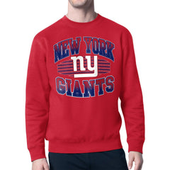 New York Giants Starter Team Grit Graphic Fleece Pullover Sweatshirt Red | NFL