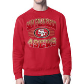 San Francisco 49ers Starter Team Grit Graphic Fleece Pullover Sweatshirt Scarlet | NFL