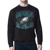 Philadelphia Eagles Starter Team Grit Graphic Fleece Pullover Sweatshirt Black | NFL