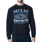 Dallas Cowboys Starter Team Grit Graphic Fleece Pullover Sweatshirt Navy | NFL