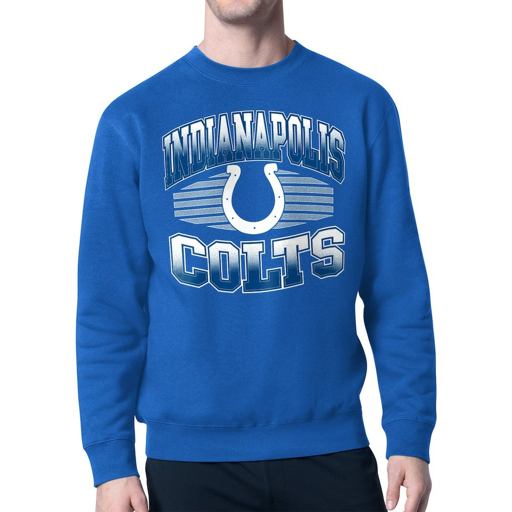 Indianapolis Colts Starter Team Grit Graphic Fleece Pullover Sweatshirt Royal | NFL