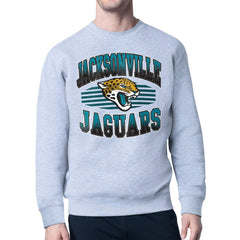 Jacksonville Jaguars Starter Team Grit Graphic Fleece Pullover Sweatshirt Heather Gray | NFL