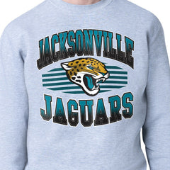 Jacksonville Jaguars Starter Team Grit Graphic Fleece Pullover Sweatshirt Heather Gray | NFL