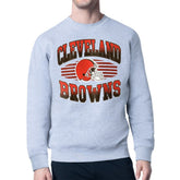 Cleveland Browns Starter Team Grit Graphic Fleece Pullover Sweatshirt Heather Gray | NFL