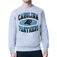 Carolina Panthers Starter Team Grit Graphic Fleece Pullover Sweatshirt Heather Gray | NFL