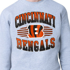 Cincinnati Bengals Starter Team Grit Graphic Fleece Pullover Sweatshirt Heather Gray | NFL