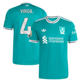 Virgil van Dijk Liverpool 2025/26 Third Player Jersey Green | Adidas online